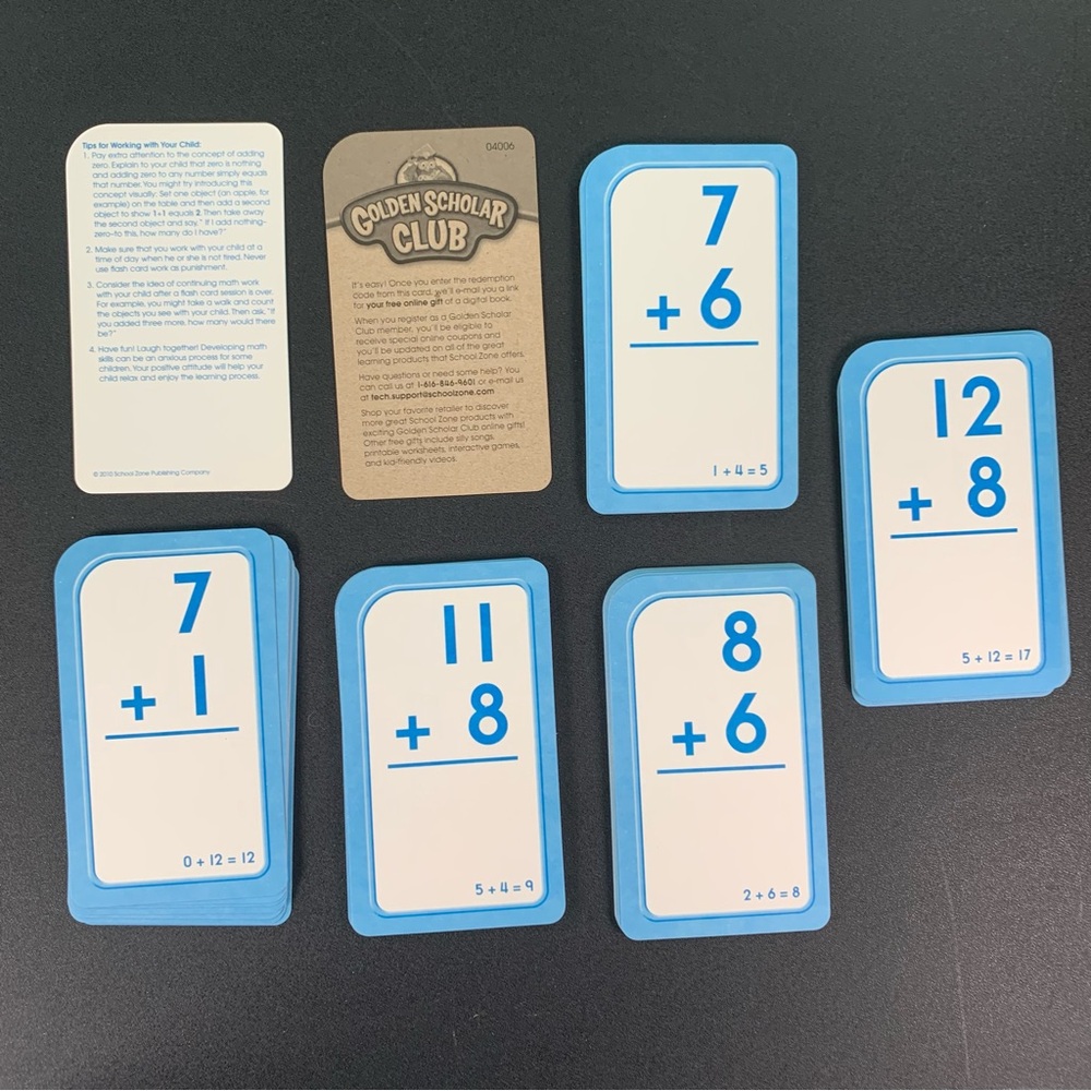 Educational Math Flash Cards Set. - Picture 4 of 16